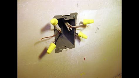 drywall electrical box installation